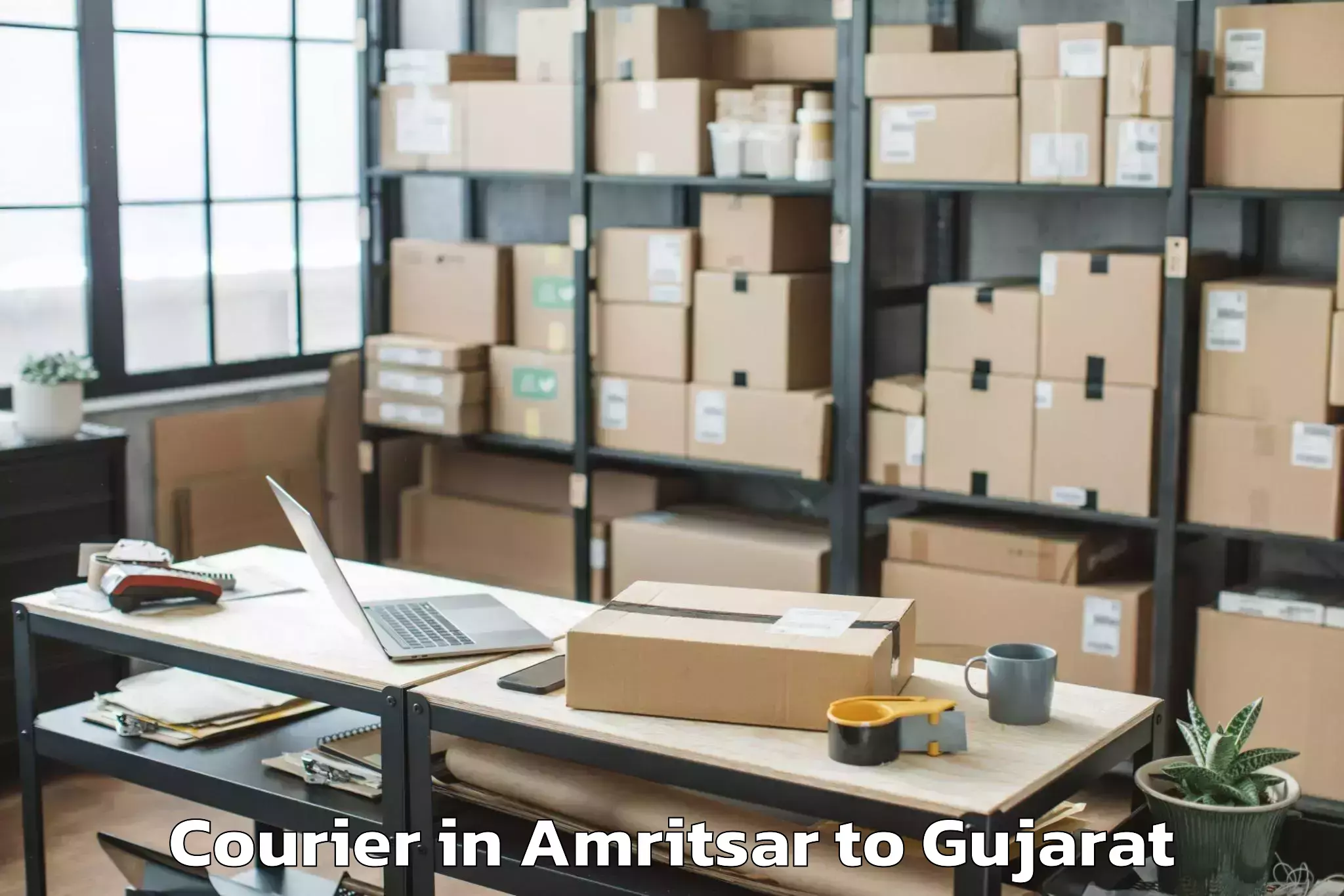 Book Amritsar to Delvada Courier